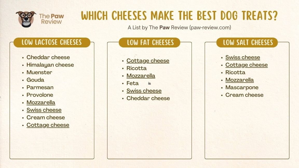 Which cheeses are best for dogs