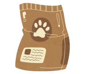 Bag of dog food