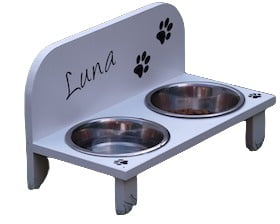 Elevated dog bowls